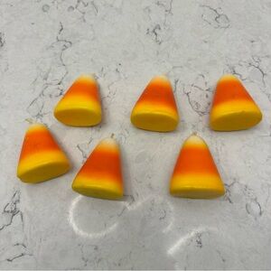 NWOT Set of 6 Candy Corn Wax Candles Halloween